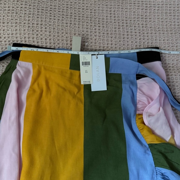 Anthropologie Dolan Mae Wrap Midi Skirt NWT – Colorblock Boho Chic XS - Picture 9 of 9